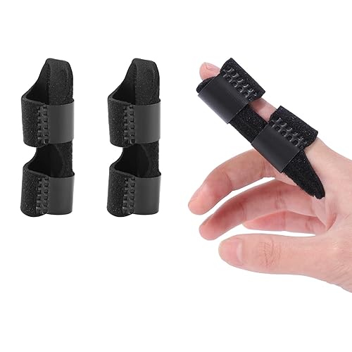 Férula para dedos, férula de dedo gatillo estabilizador de articulaciones, enderezador universal de dedos para dolor de artritis y apoyo, alivio del