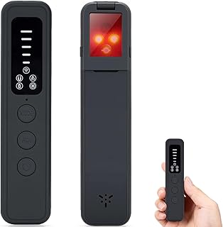 Mcbazel Detector de Cámara Oculta,6 en 1 Mini Detector Espia y Localizador GPS para Coche, Escáner de Señal RF para Microfonos y Spy Camera, Alarma de Puerta para Hotel y Oficina