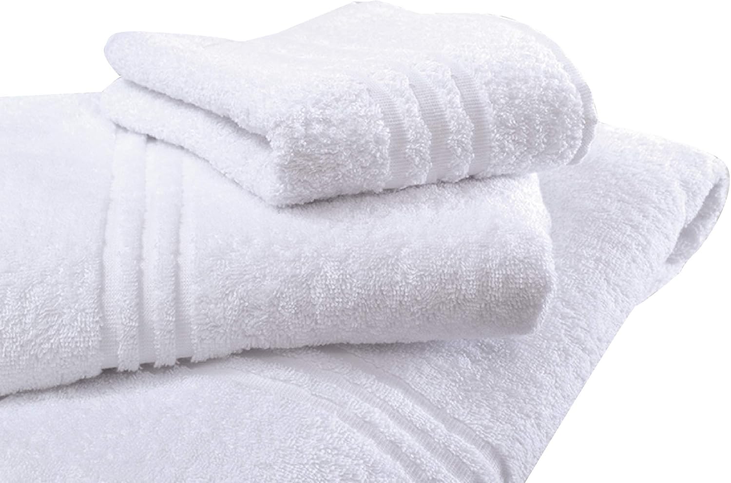 EGIDIO Set 12 Tris Asciugamani Albergo in Spugna 600 g/m² – 100% Cotone – Bianco – Ospite 40x60, Viso 60x100, Telo Doccia 100x150