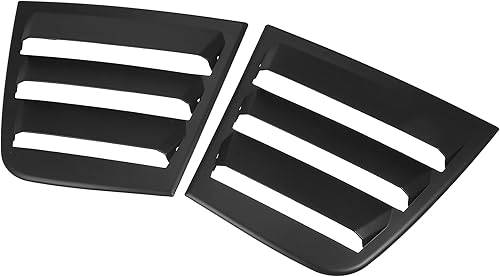 X AUTOHAUX 2 piezas para Dodge Charger 2011-2021 - Rejillas de ventana lateral trasera, rejilla de ventilación de aire, aerodinámica, cubierta