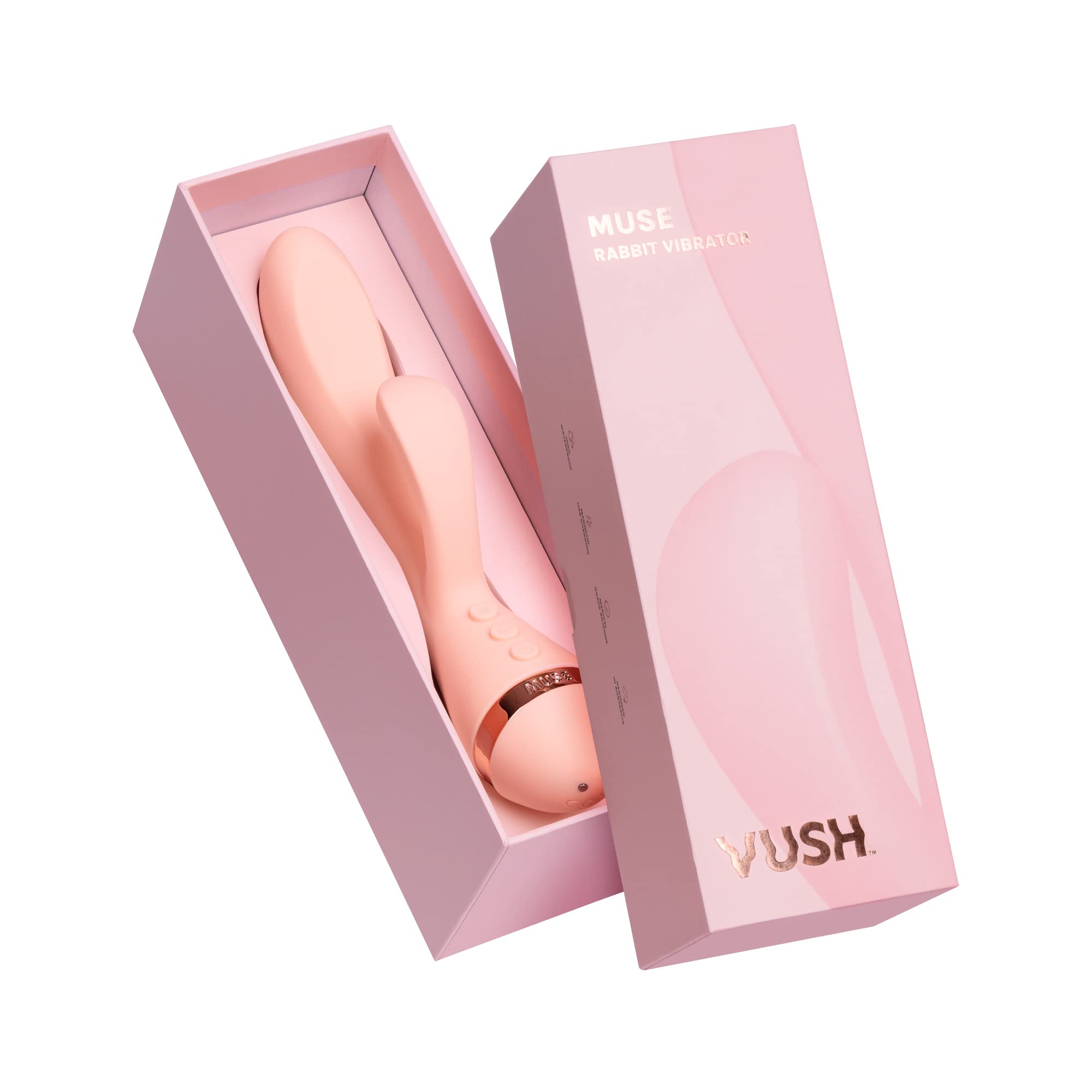 VUSH 'Muse' Vibratori di coniglio per le donne; Giocattoli sessuali per adulti premium per ogni corpo e ogni bambino