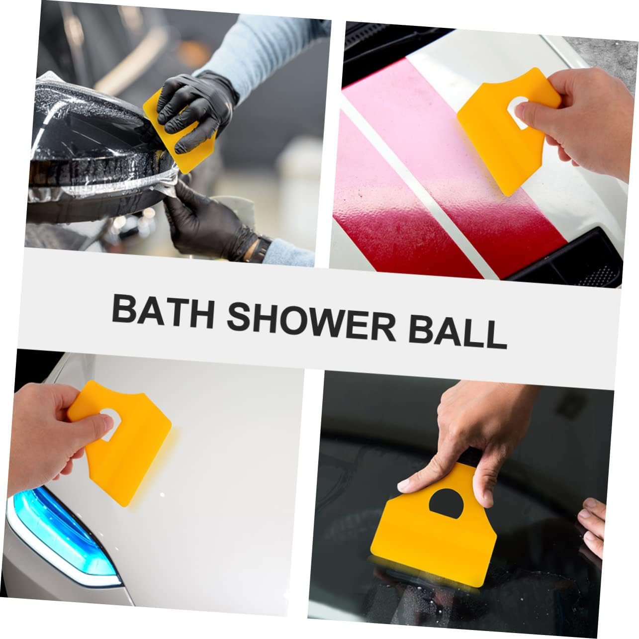 Toddmomy 5pcs Car Vinyl Scraper Felt Squeegee Decal Applicator Tool Lightweight for Easy Use