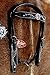 ProRider Horse Show Saddle Tack Rodeo Bridle Western Leather Headstall 7865H