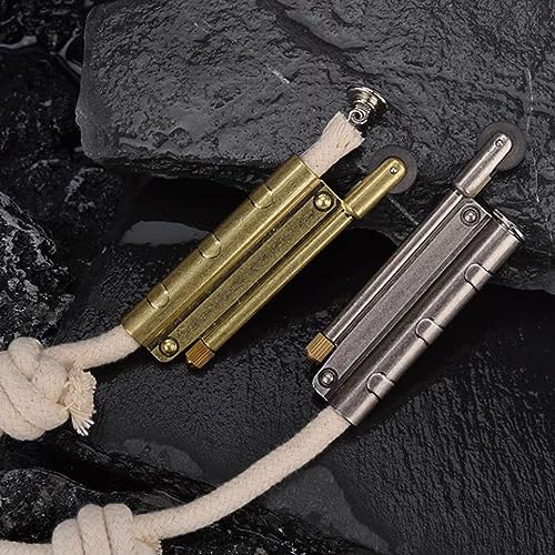 Encendedor Vintage de Metal con Cuerda a Prueba de Viento miniatura 6
