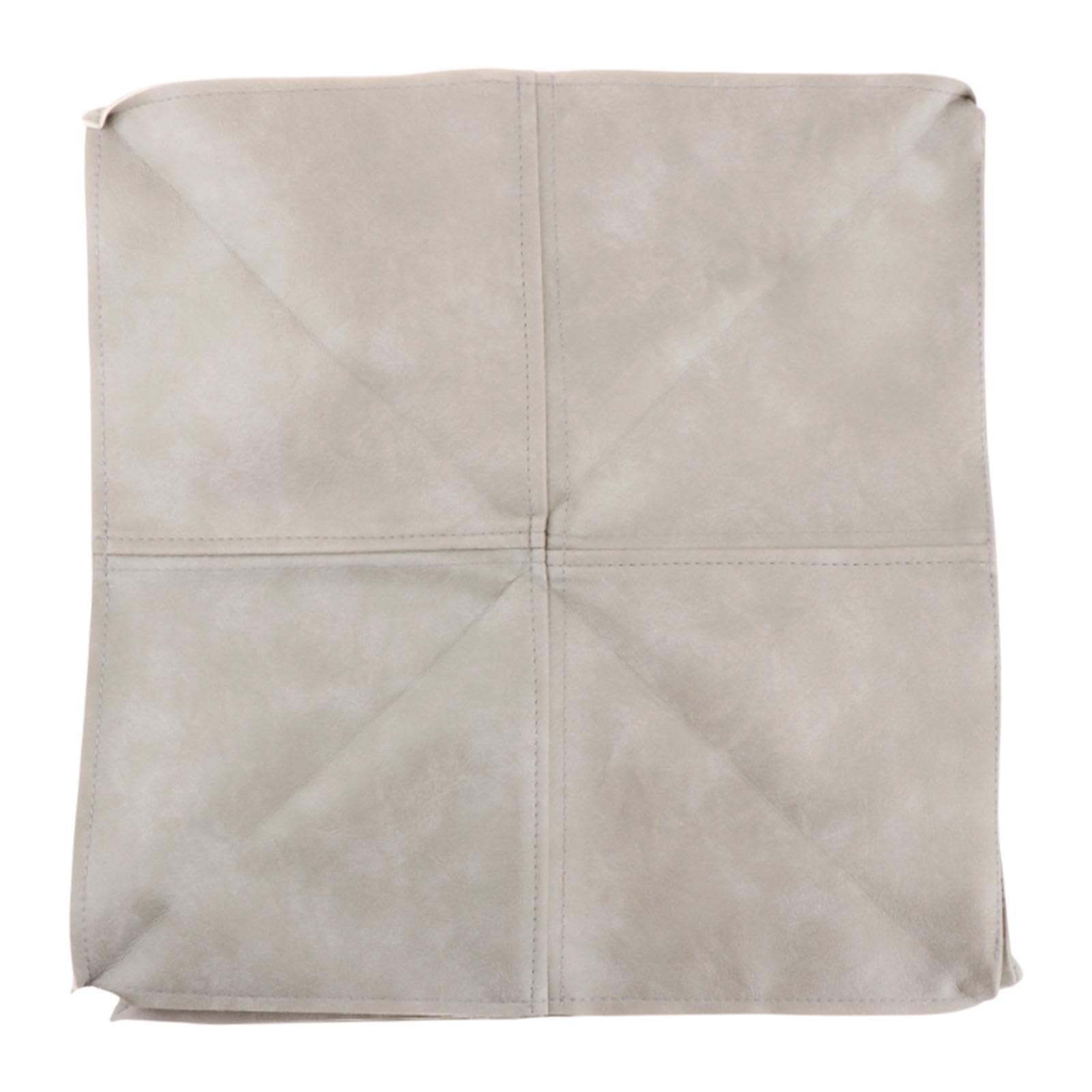 CALANDIS™ Unstuffed Pouf Cover Foot Rest Cover Foot Stool for Entryway Bedside Bedroom Gray Square | Ottomans, Footstools & Poufs | Furniture-image-28
