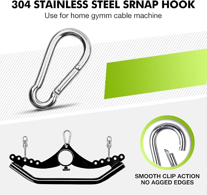 SevnElk Evezős Fogantyú LAT Pull-Down Kábel Húzó Fitness Torony Tricepsz Hátizom Edzés - H1, length: 15 cm