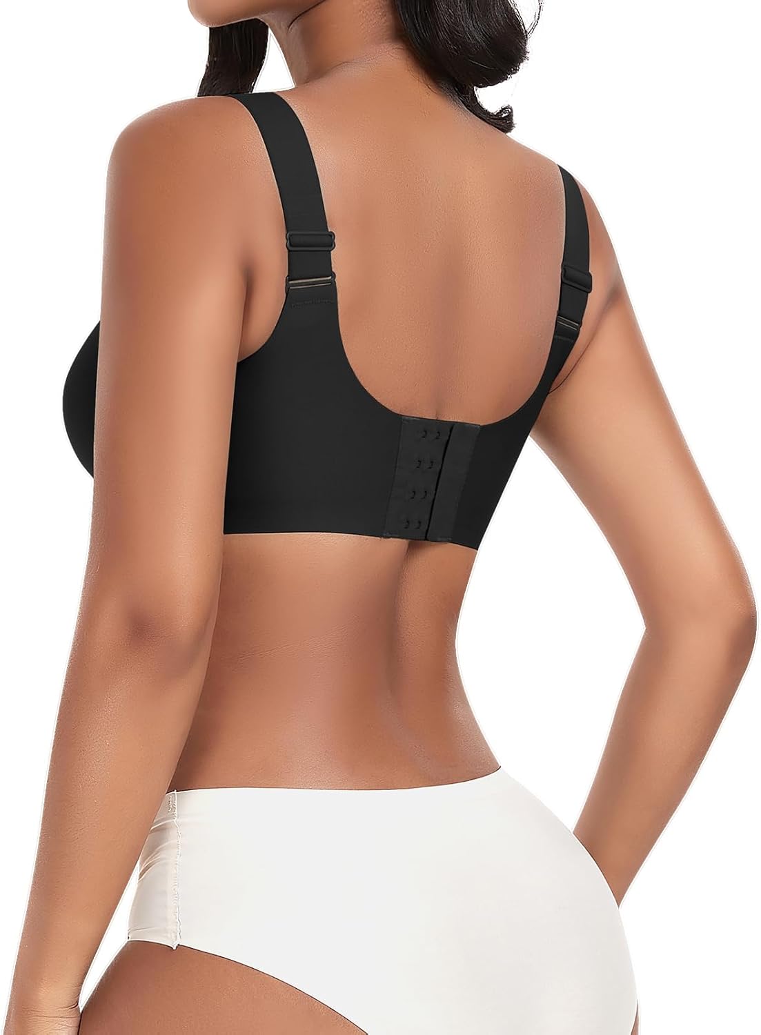 Wireless Bras for Women No Underwire Seamless Full Coverage Comfortable Everyday Bra with Medium Support - Image 2