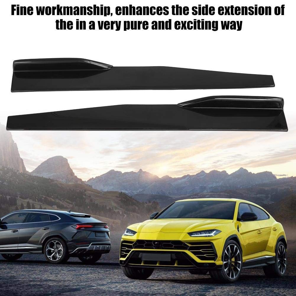 KIMISS ABS Paar Universal Car Side Skirt Splitter Winglet Flügel Canard Diffusor