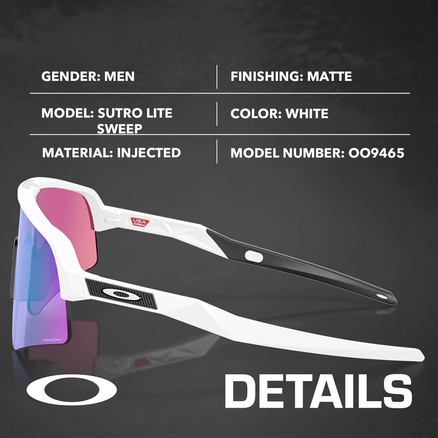 Oakley SUTRO LITE SWEEP RE-DISCOVER COLLECTION OO9465 Shield Shape Sunglasses With Official Eyewear Kit