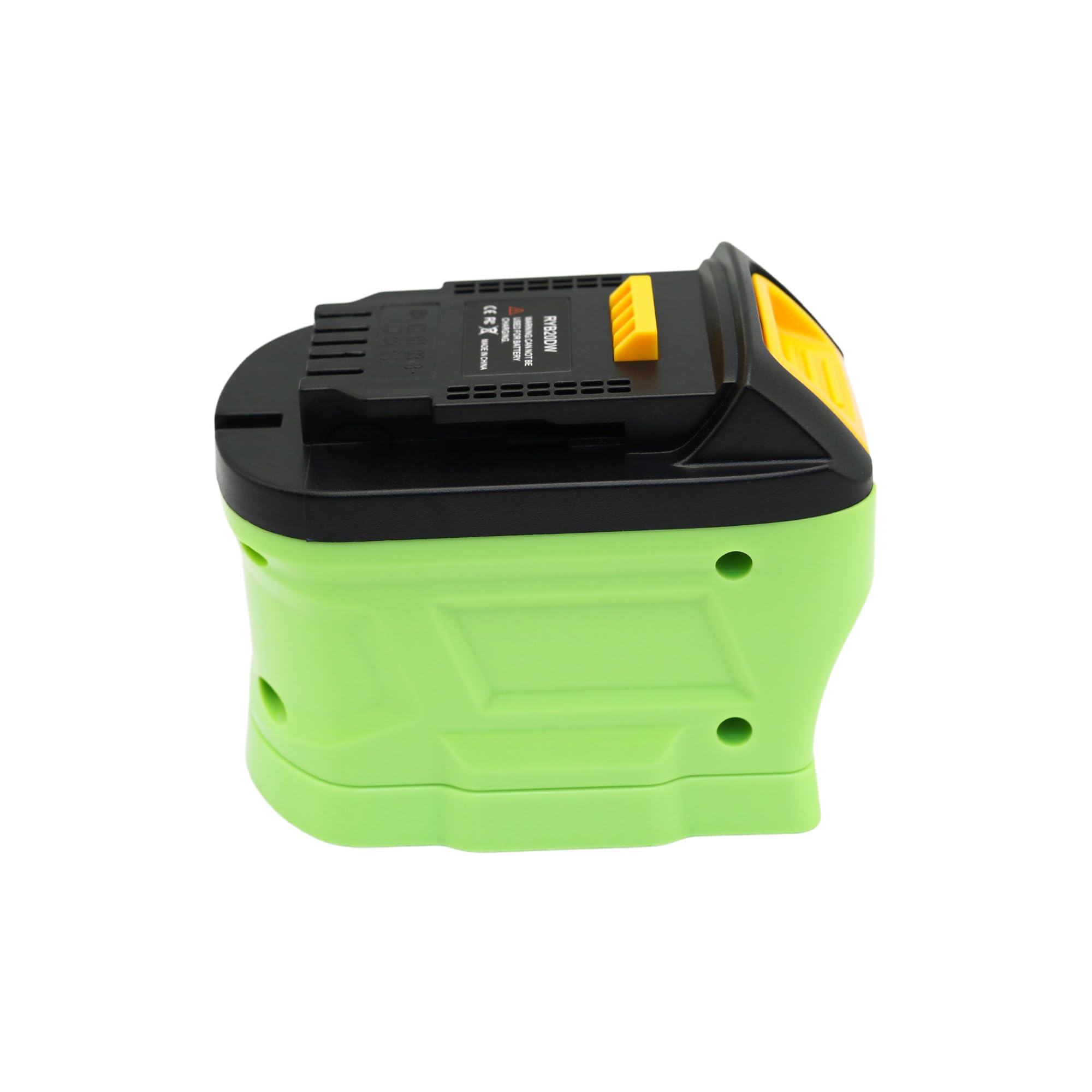 Adaptador de batería compatible con baterías Ryobi de 18 V, convertidor de corriente compatible con herramienta eléctrica inalámbrica Dewalt de 20 V