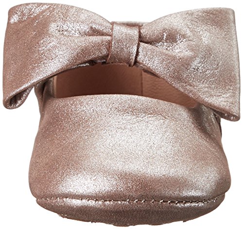 Elephantito Girls' Baby Ballerina With Bow Crib Shoe, Suede Blush, 4 M Us Toddler #TOP1