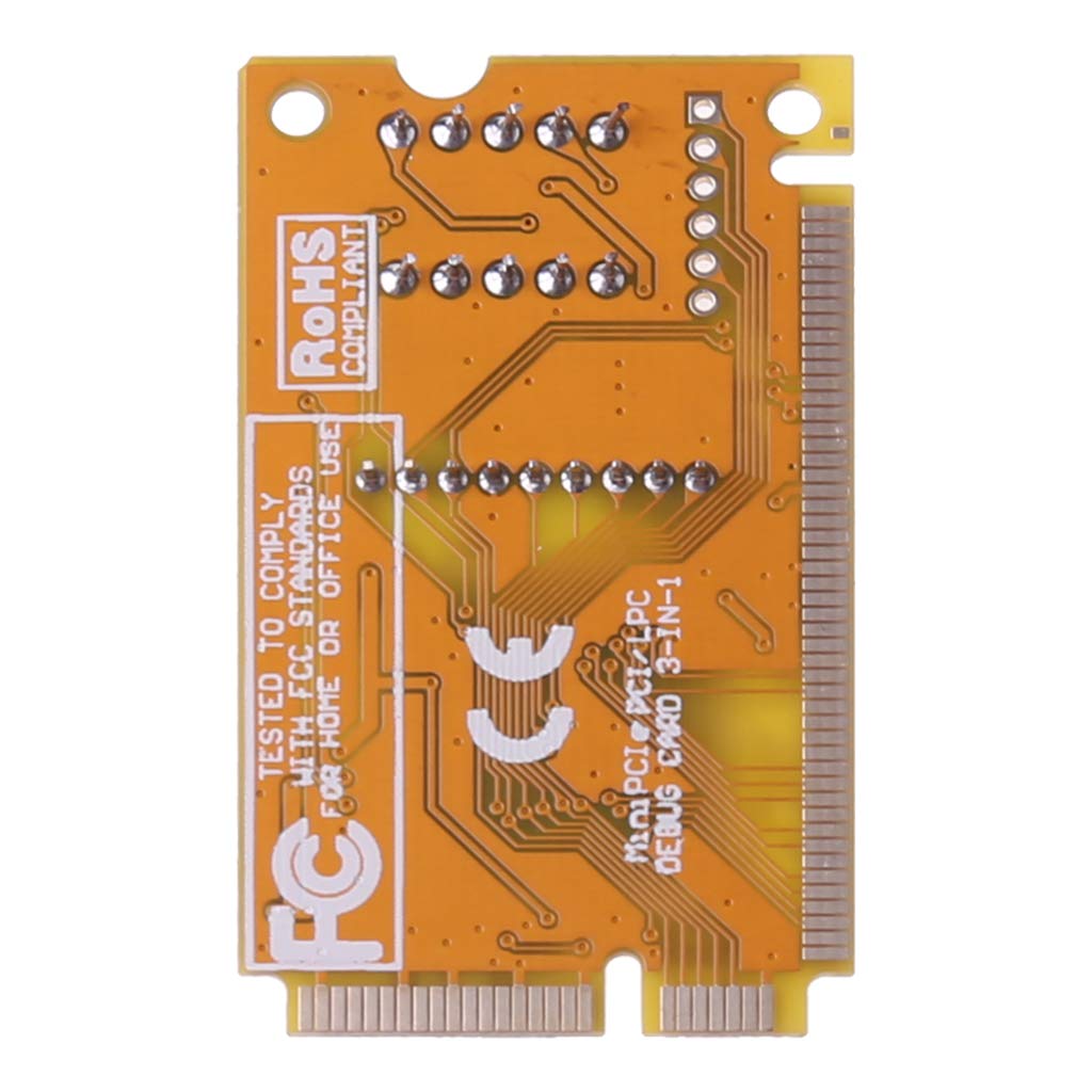 Kit testeur de diagnostic de carte mère, carte de test PCIE LPC Port Test Card Diagnostic Analyzer Starter Kit Carte mère Diagnostic Card