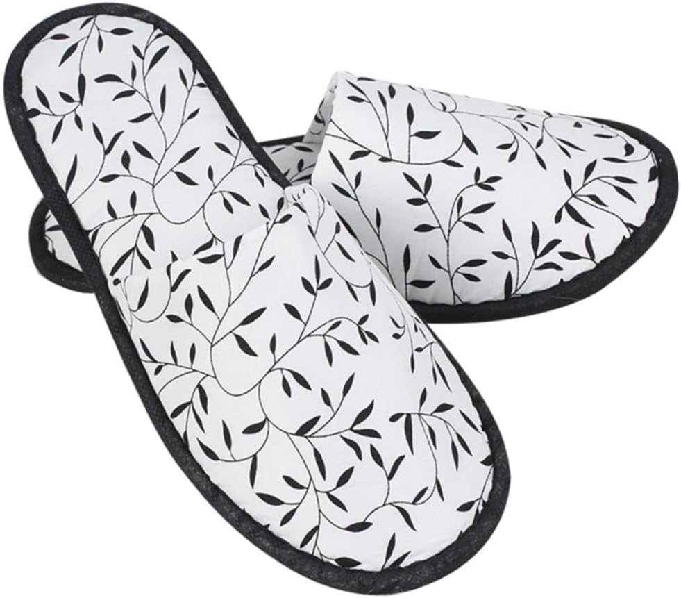 5 Pair Household Slippers Non-skid Simple Slippers for Women for Hotel Spa Home