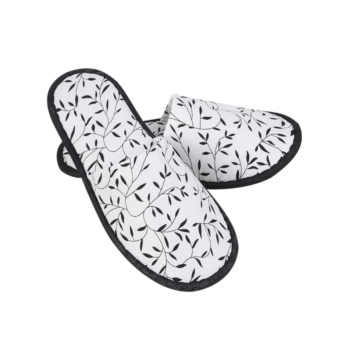 IWOWHERO 5 Pair Household Slippers Non-skid Simple Slippers for Women for Hotel Spa Home