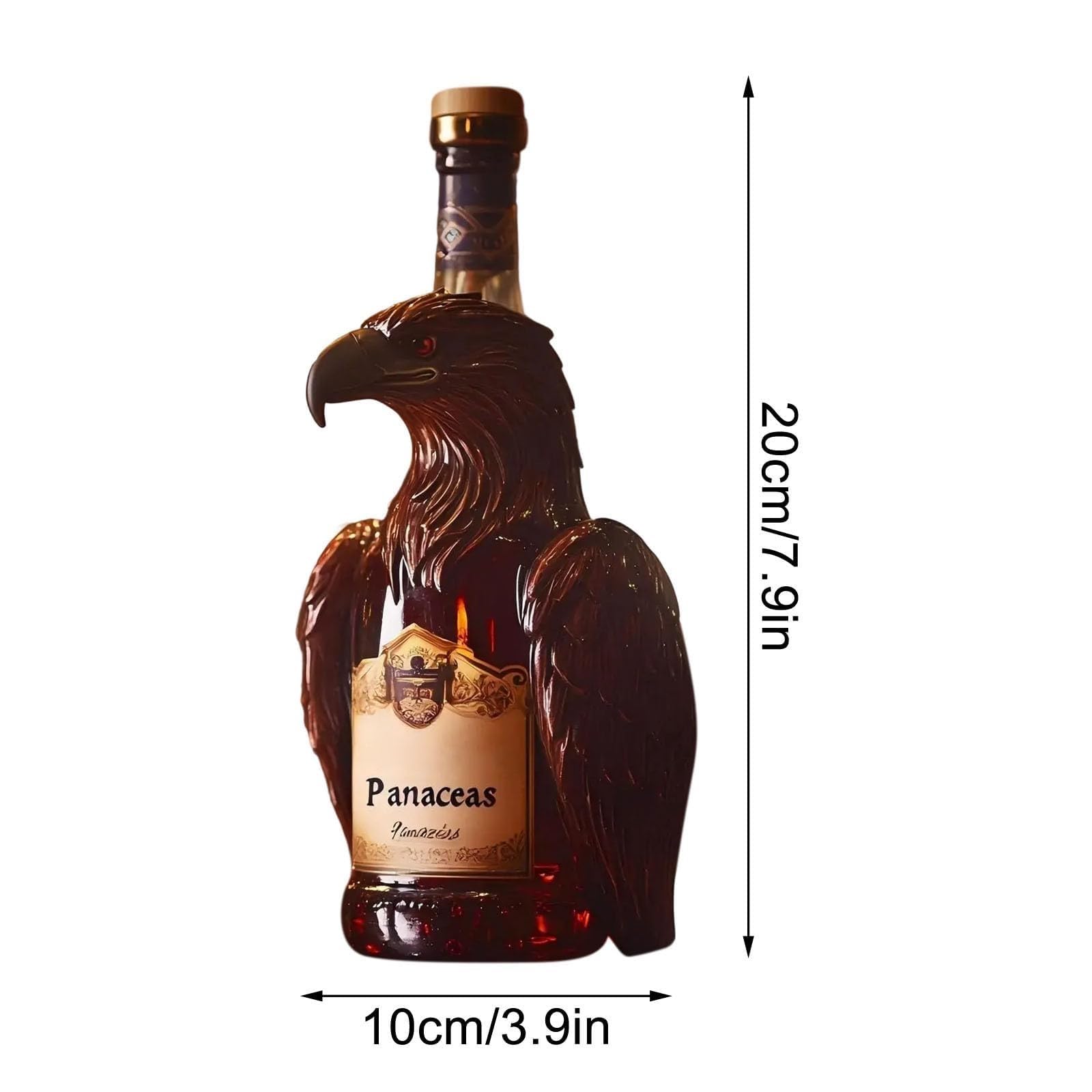 Karafka do dekantatora wina - butelka whisky, elegancki posąg orzeł karafka do whisky, niepowtarzalny styl, pełna artystycznego zmysłu, symulowany posąg orła