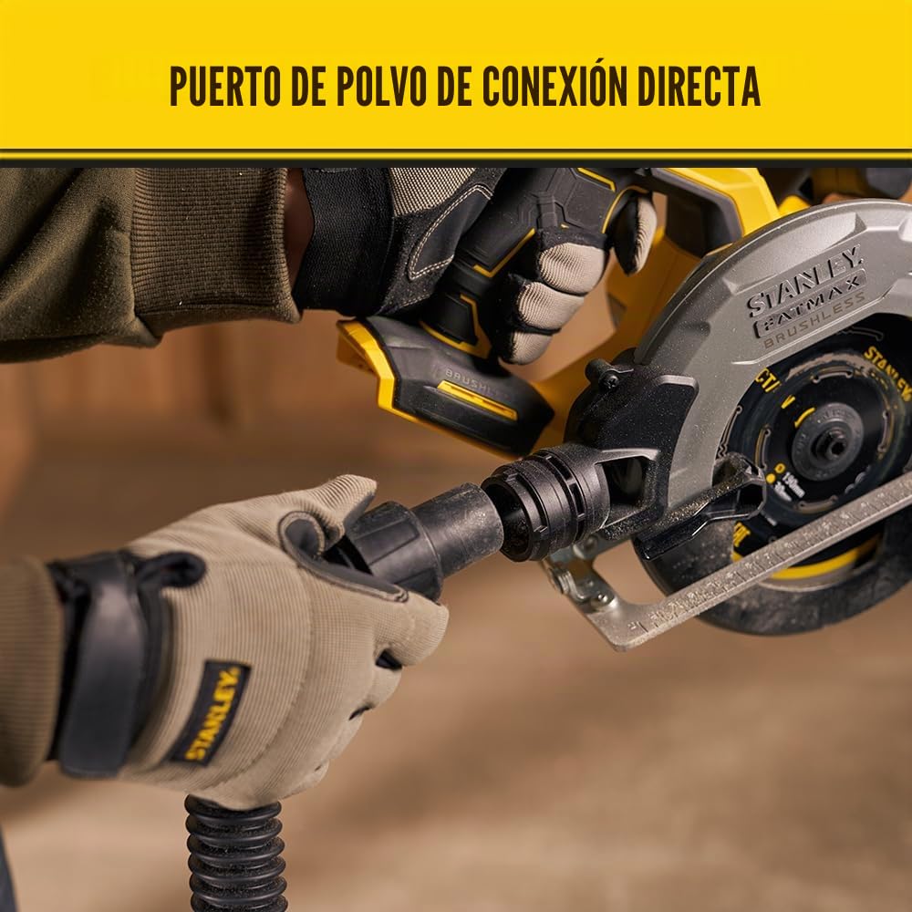 Sierra Circular BRUSHLESS V20 Li-Ion 18V Ø190mm, freno eléctrónico,