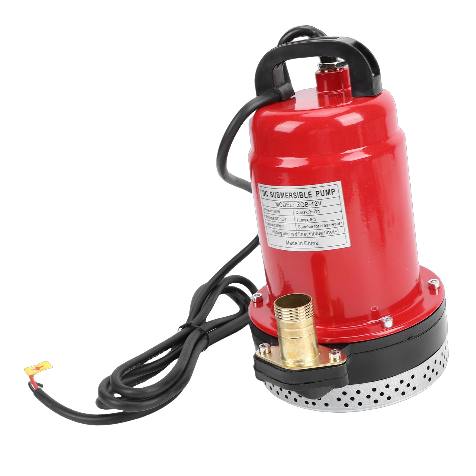 Ausla Pompa Głębinowa na Prąd Stały, Pompa Głębinowa ze Stali Nierdzewnej 180 W, Wylot 8 M, 1 Cal, Przepływ ³h, Niski Poziom Hałasu W Rolnictwie, Nawadnianie Ogrodu, Staw, Basen, Transfer Wody
