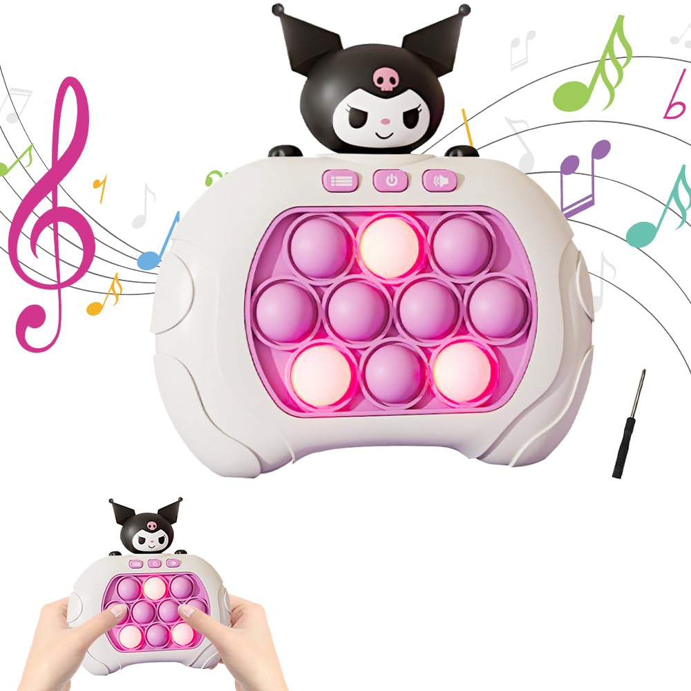 YANGUN Pop It Electrónico, Quick Push Burbujas Juego Consola, Popit Juguete Electronico, Juego de Burbujas de Empuje, Juegos Quick Push para Regalos de Niños y Adultos