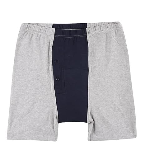 Men's Incontinence Underwear- Bladder Control Briefs Washable Urinary Underwear for Men Cotton Incontinence Briefs with Front Absorption Area Incontinence Boxer Briefs (S, 1)