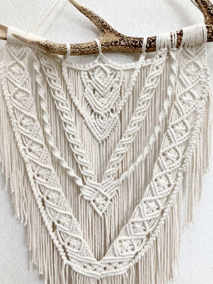 Amazon.co.jp: マクラメタペストリー 鹿の角 NO.7 : ホーム＆キッチン