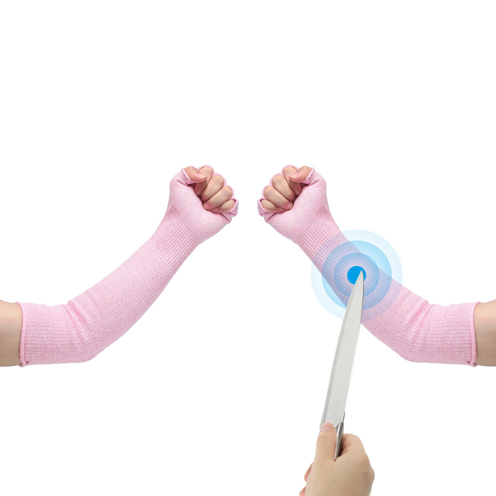 PATIKIL 20 Inch Cut Resistant Sleeves with Finger Grips