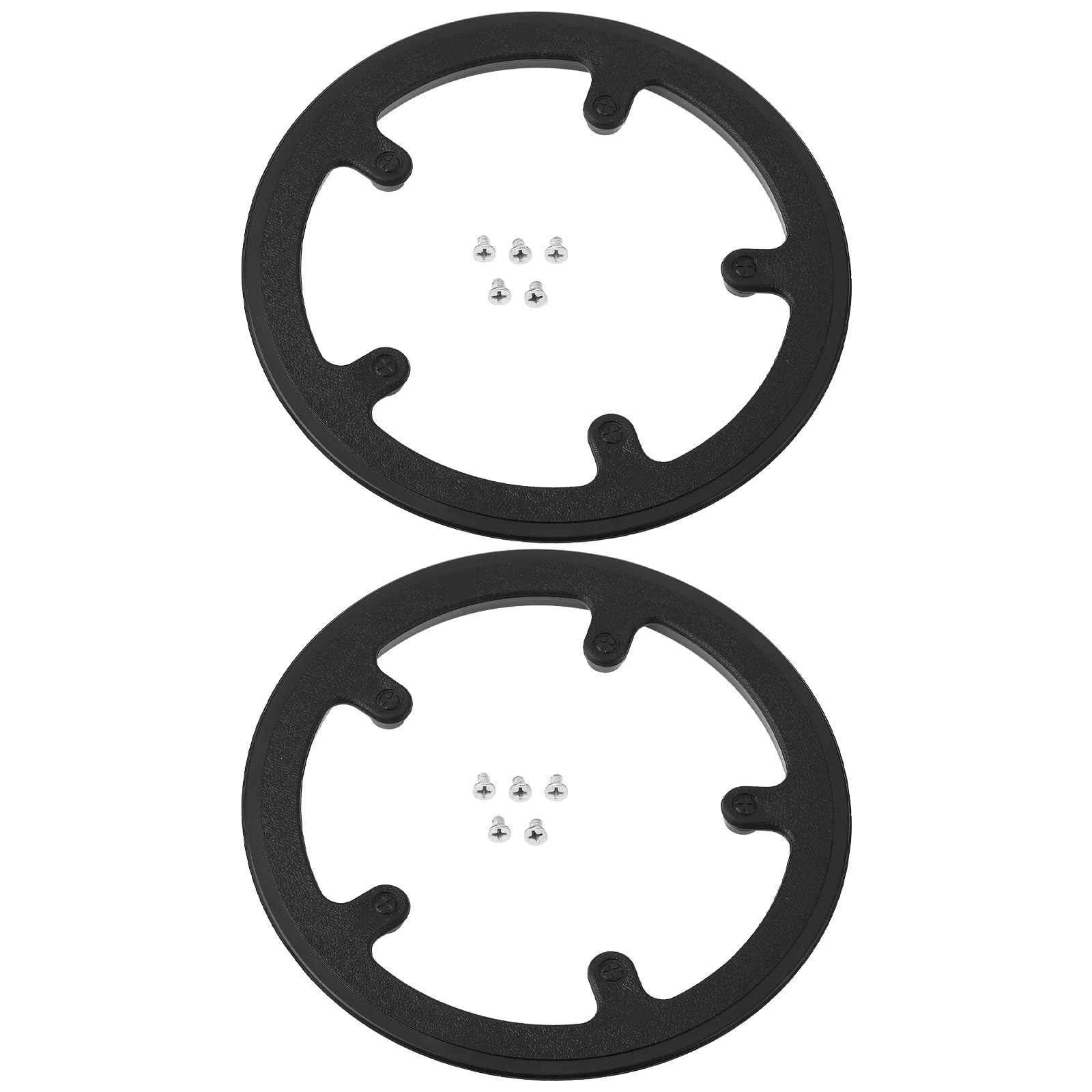 YINETTECH 2Pcs 5-Hole 40 Teeth Bike Chain Guard Chain Guide Frame Wrap Protector