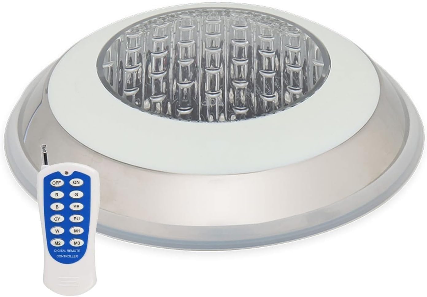 RGB Pond Lights Submersible Led Pool Lights IP68 Waterproof Wall Mount Fountain Light with Remote Control for Party Swimming Fountain Water Rockery Spotlight (Color : A-RGB, Size : 9W-AC24V) ( Color :