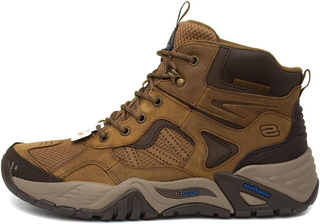 Skechers Men's Arch FIT Recon Percival Ankle Boot, Desert, 8 US
