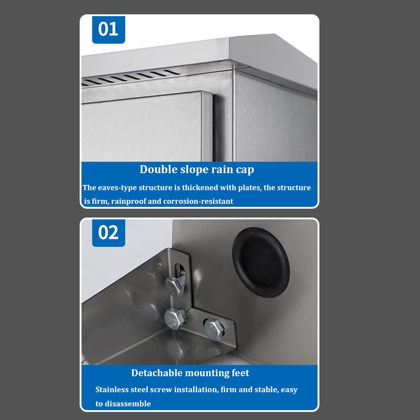Elektrischer Anschlusskasten Für Den Außenbereich,wetterfeste Elektronische Projektbox Aus Metall Für Die Wandmontage,universeller Elektrogerätegehäusekasten Verteilungsschutzkasten