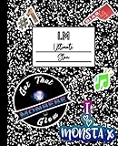 I.M Ultimate Stan: Monsta X Mock Sticker Filled Kpop Bias Merch Notebook 7.5 x 9.25' College Ruled...