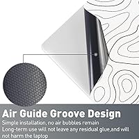 Vista 30 de Adhesivo para laptop de 12.1-15.6 pulgadas, calcomanía reutilizable universal de vinilo para laptop, protector de arte impermeable en color panal