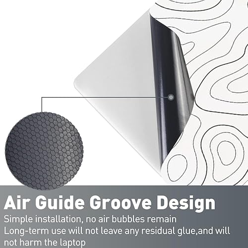 Miniatura 30 de Adhesivo para laptop de 12.1-15.6 pulgadas, calcomanía reutilizable universal de vinilo para laptop, protector de arte impermeable en color panal