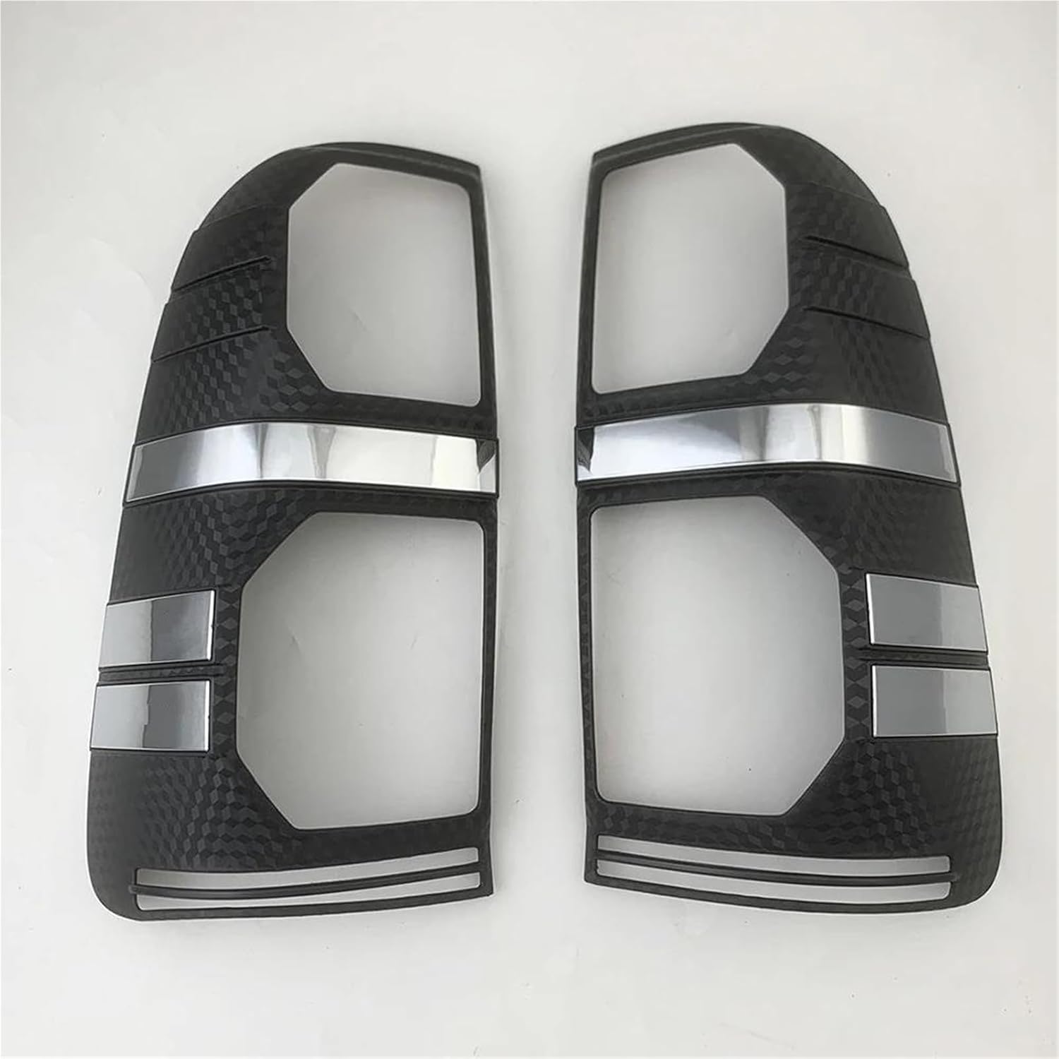Car Rear Light Cover Trims Black Rear Lamp Covers Trim Fits for Toyota for Hilux for Vigo 2011 2012 2013 2014 Tail Light Hoods Car Decoration Accessories Rear Tail Light Guard