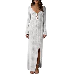 Women Swimsuit Crochet Cover ups Bathing Suit Swimwear 2026 Summer Bodycon Beach Dress Sun Protection Vacation Clothes