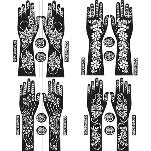 Heena Mehndi Sticker - Temporary Tattoo Stencils