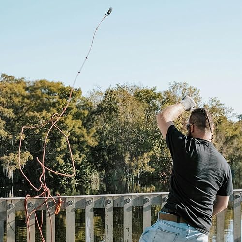 Miniatura 6 de Imán de pesca fuerte imán de tierras raras kit de pesca con cuerda duradera de 64 pies para pesca y recuperación magnética (290 libras)