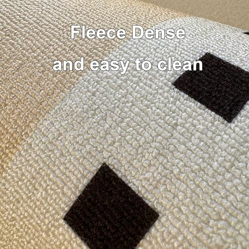 Beige Non-Slip Round Floor Mat 140cm for Office & Home, TPR Backing Chair Cushion Carpet, Ideal Thickness for Easy Chair Movement, Perfect for Living Room & Bedroom