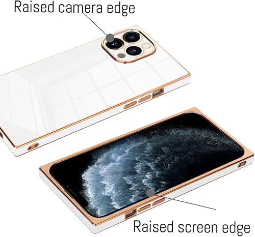 Miniatura 3 de KANGHAR Funda compatible con iPhone 11 Pro Max de lujo con bonito diseño de chapado de cuerpo completo, antiarañazos, a prueba de golpes, funda