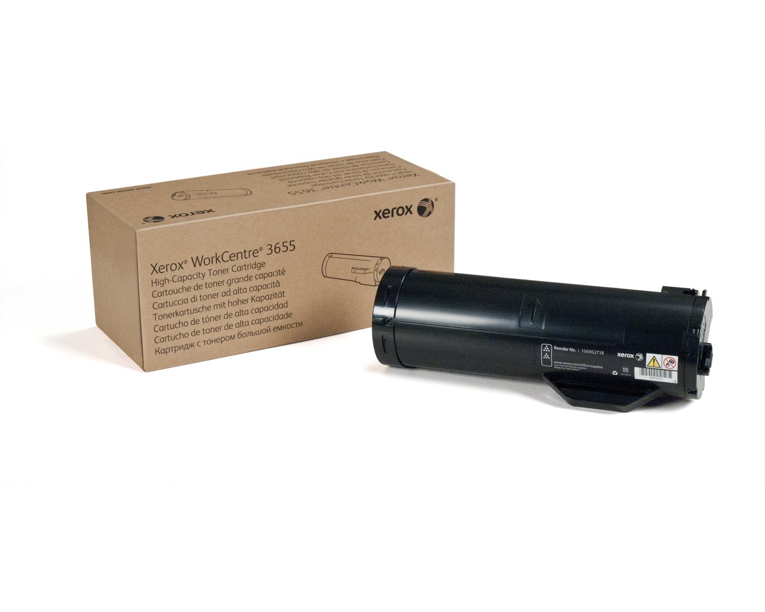 Xerox WorkCentre 3655 Black High Capacity Toner Cartridge (14,400 Pages) - 106R02738