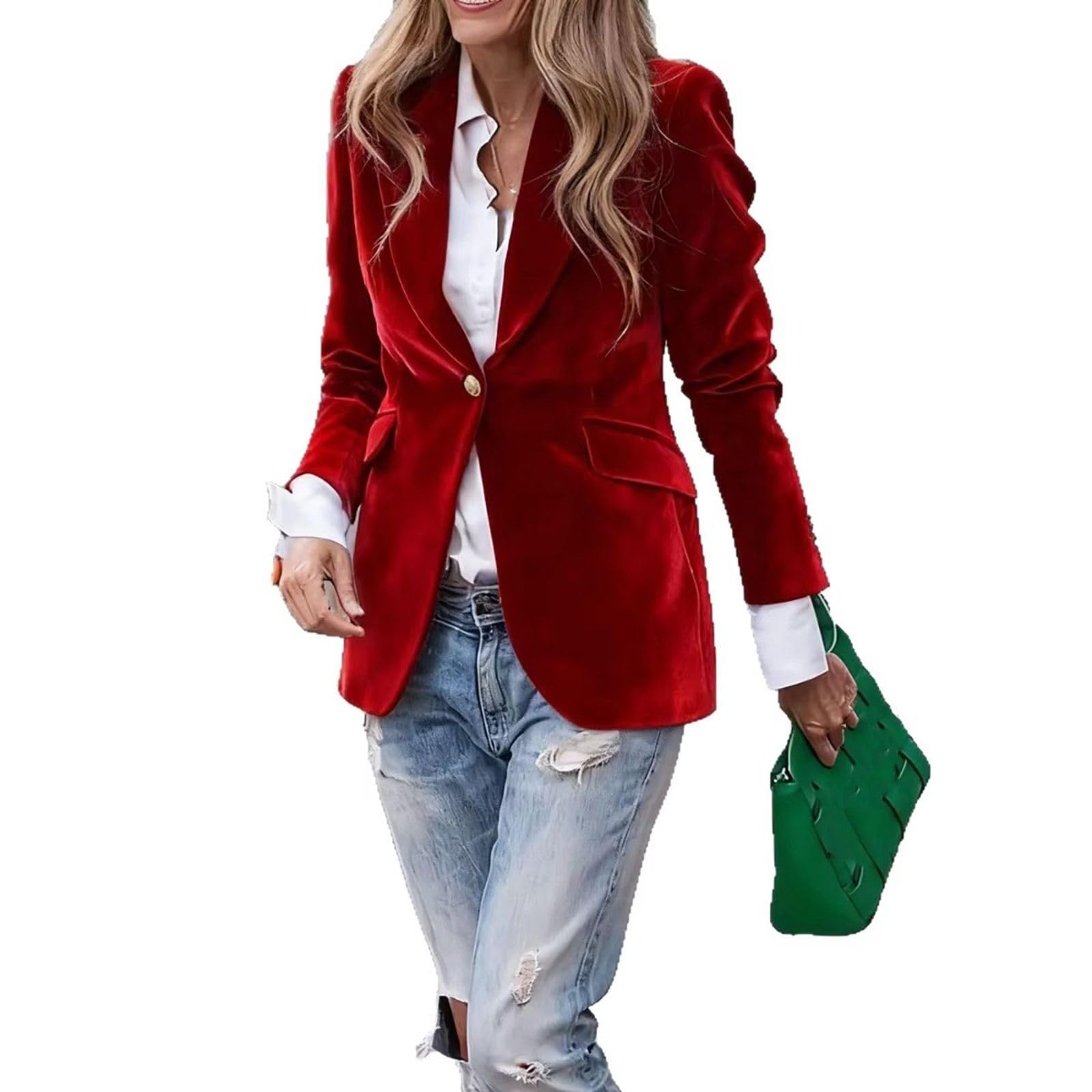 GUOYUXIAO Giacca Slim da Ufficio, Outerwear Quotidiano Casual per Professionalità