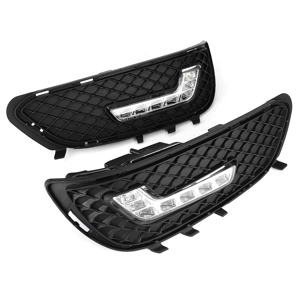 Luces de circulación diurna integradas DRL, luz de circulación diurna LED DRL en forma de L aptas para Clase E W212 E180 E200 E260 E320 E400 2009-2010