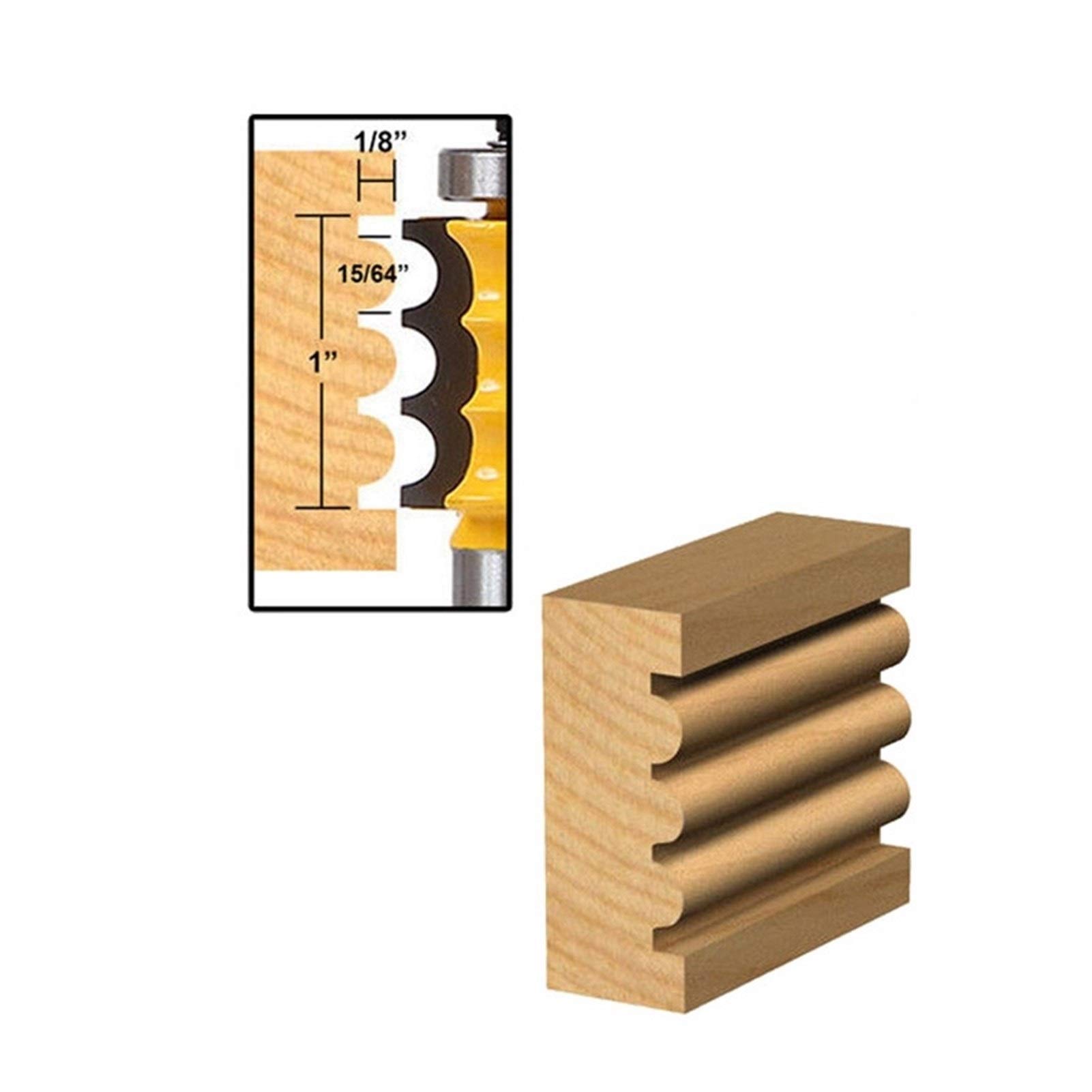 Fresa DIY Estante de moldeo bandas de borde de la carpintería Herramientas fresa Broca Mesa lateral de taladradora CNC Puerta cuchillo Transformación de Madera