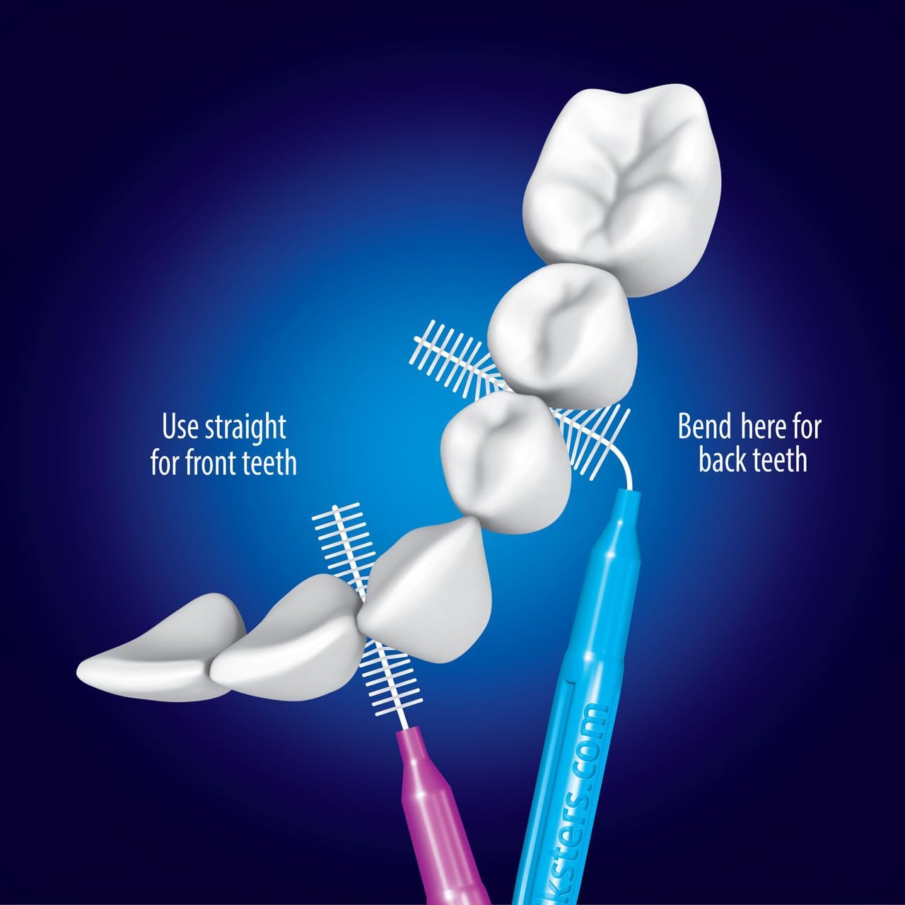 Piksters Interdental Brushes, 40 pk, Size 7, Interdental Tooth Brush for Very Large Gaps, Gum Soft Bristles for Plaque Removal, Safe for Braces : Health & Household