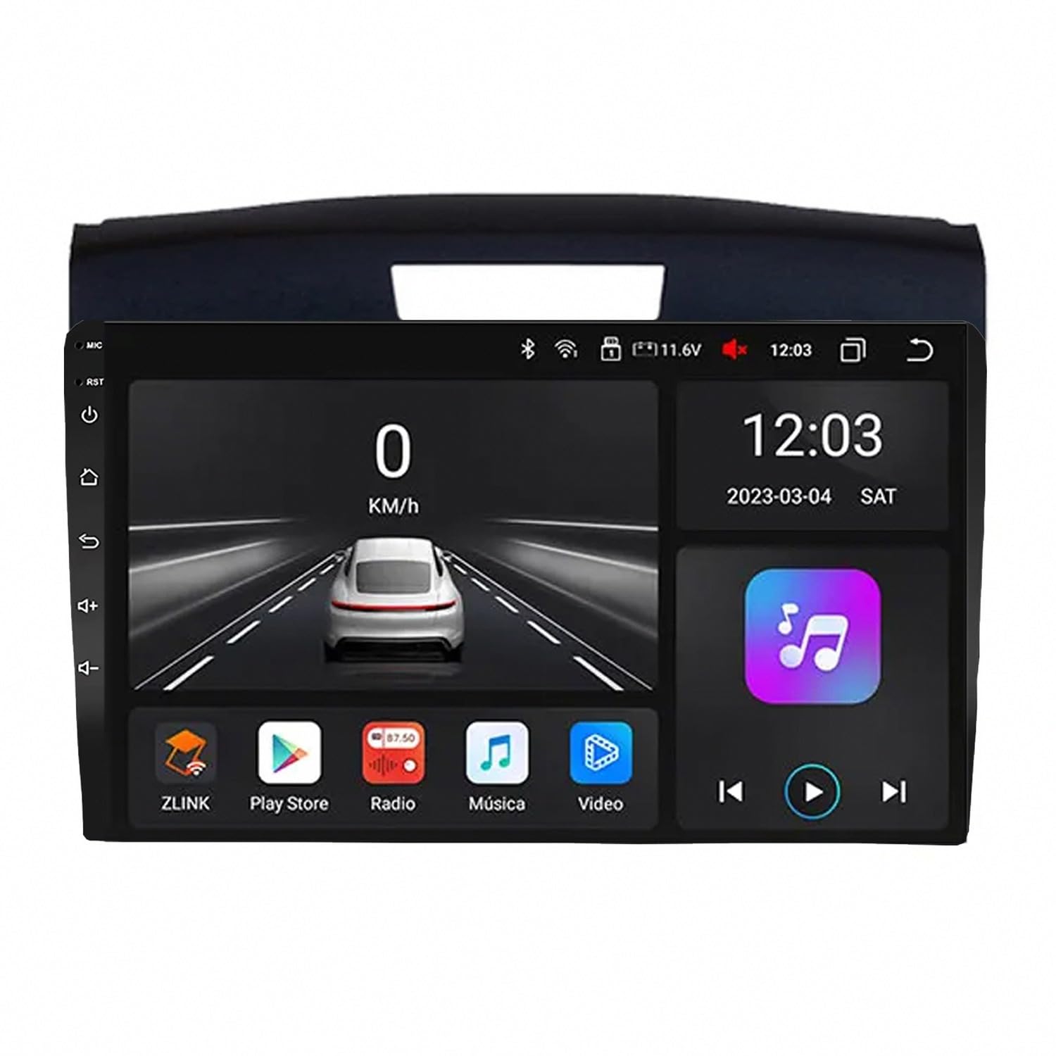 Radio Macchina Touch Screen per Honda CRV 2011-2015 Wireless Carplay Android Auto Stereo Auto Bluetooth Ips con Pantalla Táctil con Gps, 4 Nucleo 1G+32G