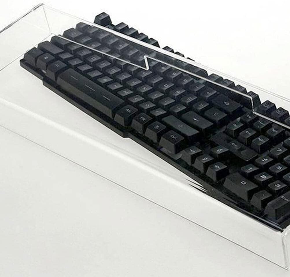 GANAZONO Computer Keyboard Dust Cover Acrylic Keyboard for Desk Waterproof Keyboard Case