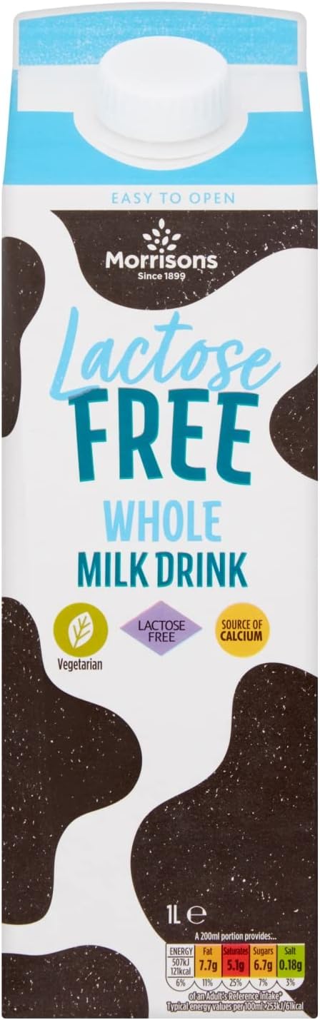 Lactose Free Whole Milk, 1L