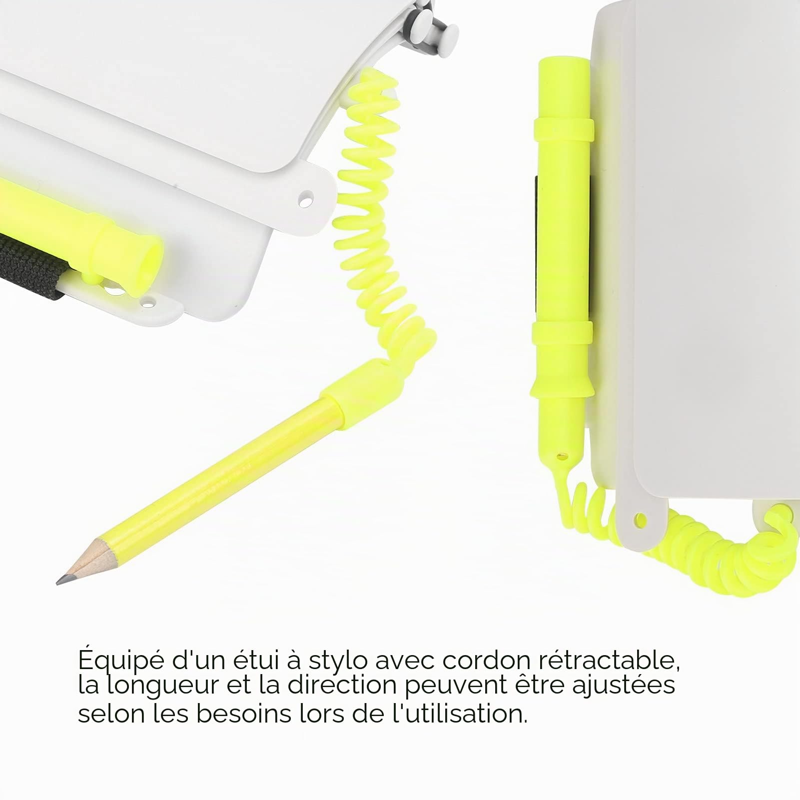 Tableau de Poignet de Plongée sous-Marin, avec Bloc-Notes Réglable y Crayon Rétractable, Tablette D'Écriture Réutilisable, Writing Slate Ardoise Plongée Adulte, Spécialement Conçu pour Les Plongeurs