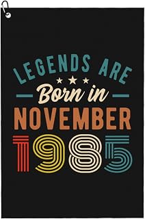 EASDEY Legends are Born in November 1985 Golf Towel 24x16in Microfiber Golf Towels Waffle Towel Golf Accessories Cleaning Cloth