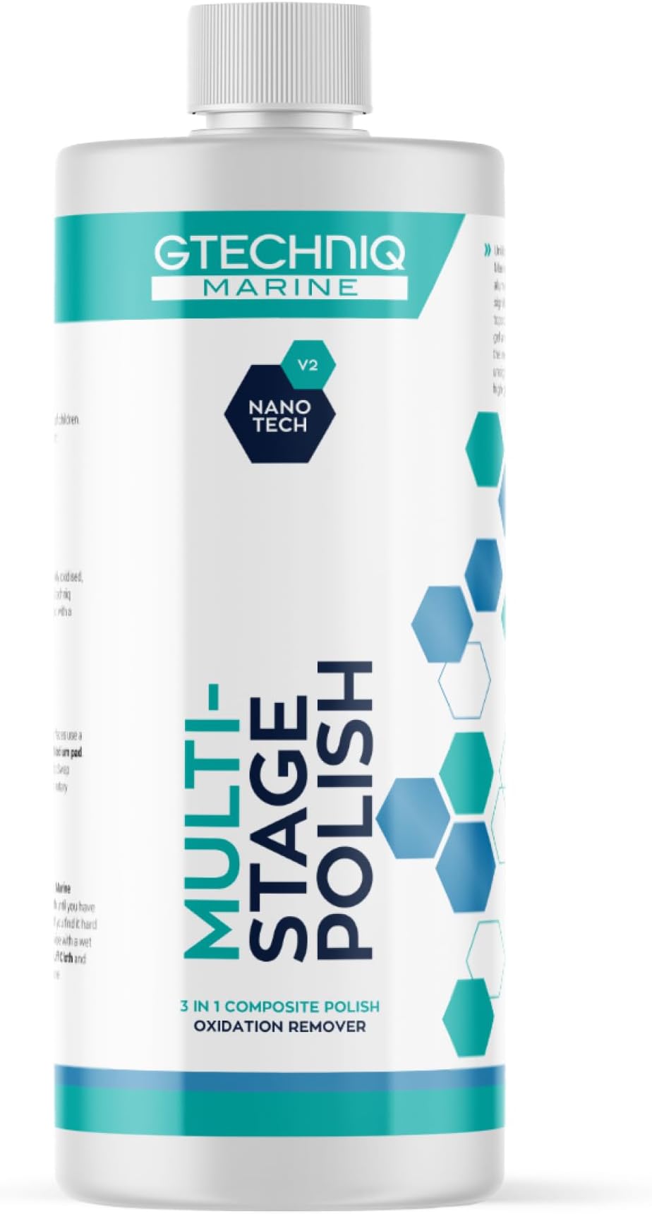 Gtechniq Multi-Stage Polish - Supergloss Marine Cleaner & Polish for Boats, Yachts, Ships& Trawlers, Removes Defects, Oxidation, Scratches & Swirls, Easy Application on Topcoat& Gelcoat