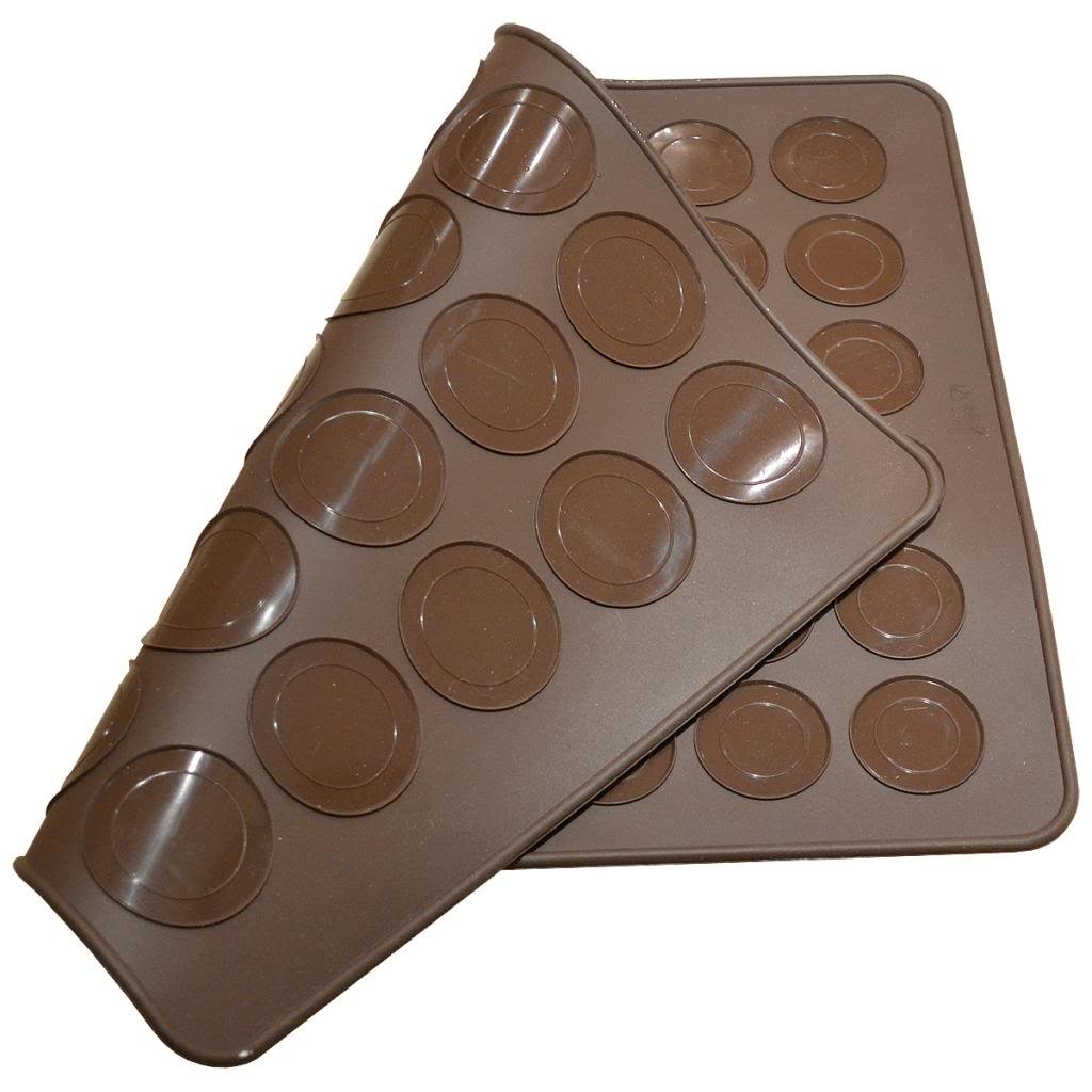 AllforhomeDouble Sided 48/30 Hole Macarons Making Silicone Mould Macaroon Baking Mat Macaroon DIY molds Baking Mat Heat resistant Pad Nonstick Bread Macaron Baking Sheet Biscuits Bakeware Bakery Tool